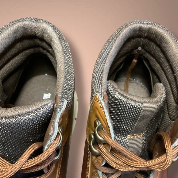 Men's Sz 12 TIMBERLAND Graydon Brown Leather Sneaker Boot Excellent Condition - Picture 11 of 13